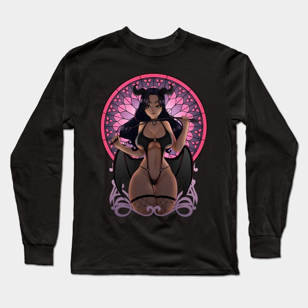 Sexy Succubus Long Sleeve T-Shirt by DDxDD